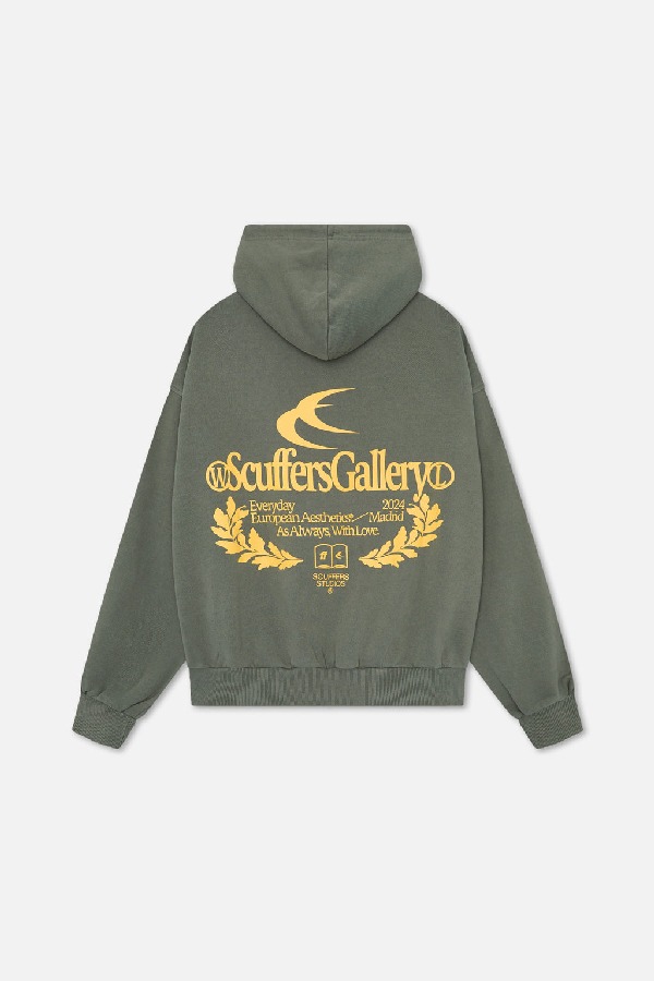 Scuffers Gallery Hoodies Green | TOGIJWU-24