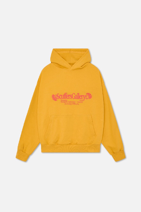 Scuffers Gallery Hoodies Yellow | WEQFDNM-32