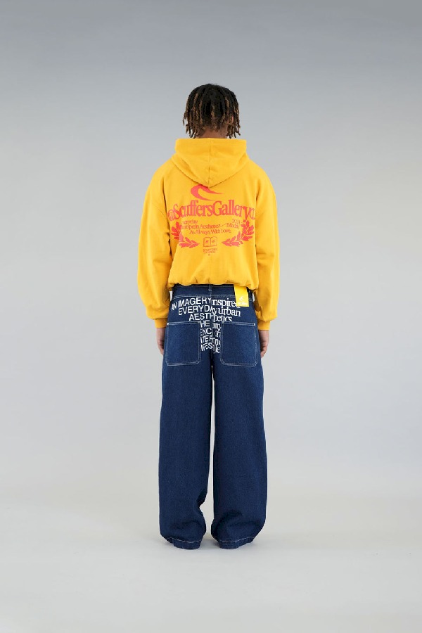 Scuffers Gallery Hoodies Yellow | WEQFDNM-32