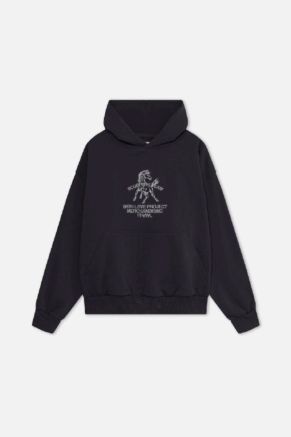 Scuffers Horse Hoodies Navy | KNWYFVX-81