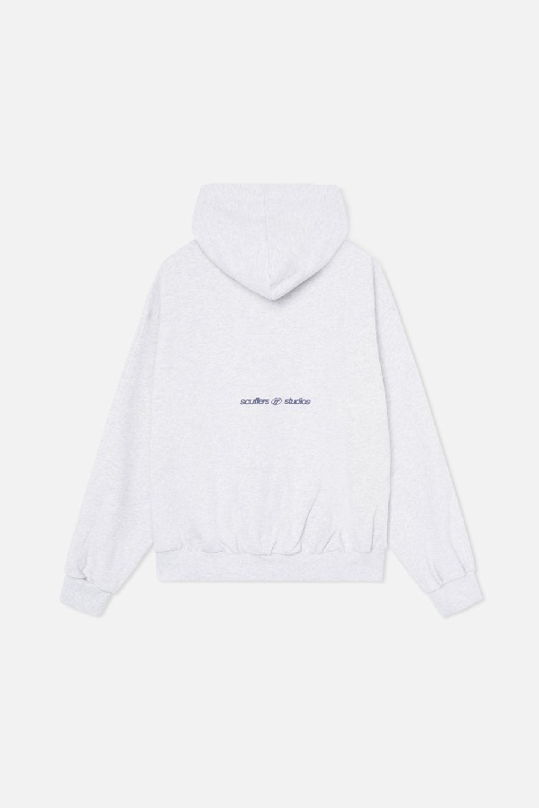 Scuffers Iconic Hoodies Light Grey | EMBGNVH-28