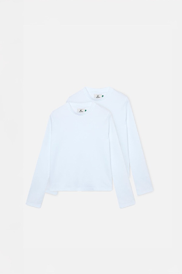 Scuffers Interlock Longsleeve T-Shirt Pack Long sleeve White | SZNAUCG-12