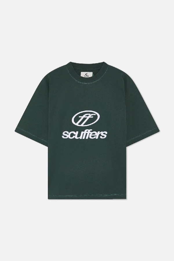 Scuffers Italic T-Shirts Green | BAHUJYR-20