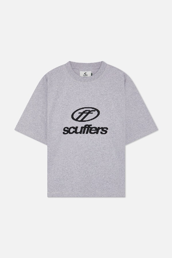 Scuffers Italic T-Shirts Light Grey | UFDIMNX-29