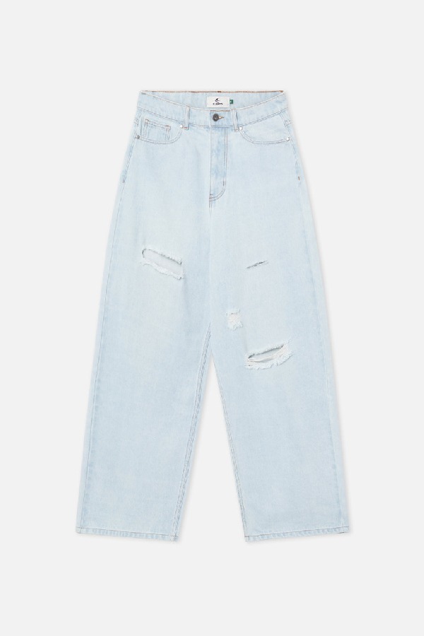 Scuffers Jumbo Ripped Pants Pants Washed Light Blue | EUHWKAL-95