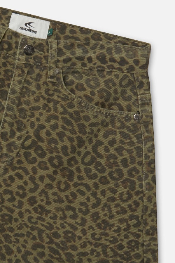 Scuffers Jumbo Shorts Green Leopard | VXHAKLR-95