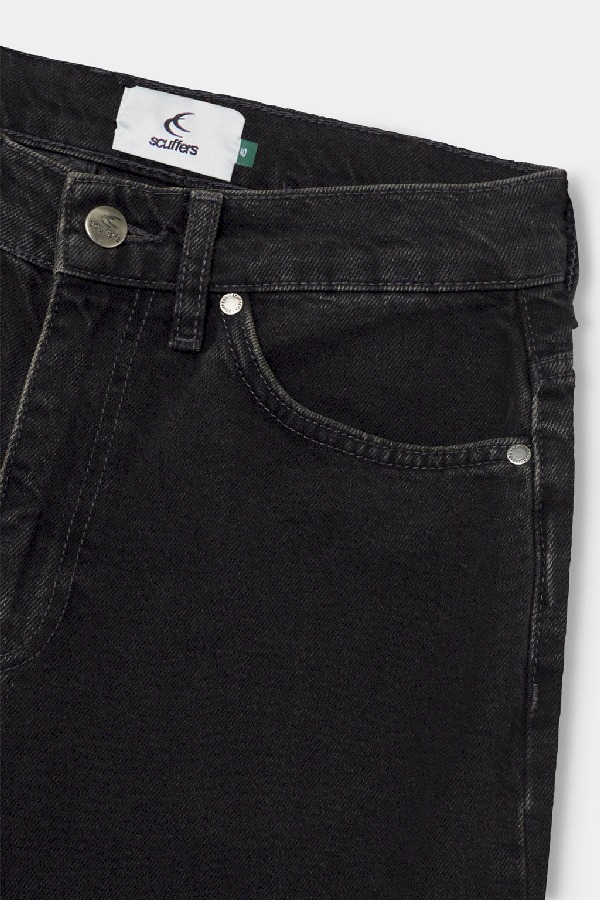 Scuffers Jumbo Shorts Washed Black | GZCIAQO-84