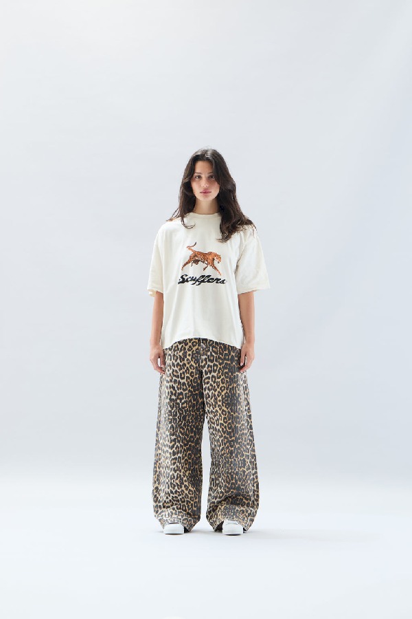 Scuffers Leopard Jumbo Pants Pants | NUVMZRL-18