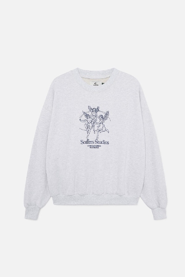 Scuffers Los Angeles Crewneck Grey | SRYQLEN-35