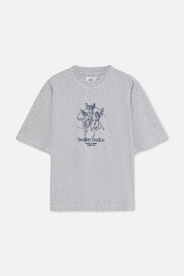 Scuffers Los Angeles T-Shirts Grey | ZUYAXFN-34