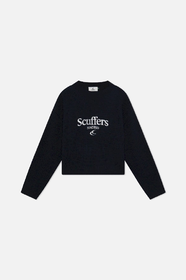 Scuffers Mad Sweater Jersey Navy | PEDFUKW-75