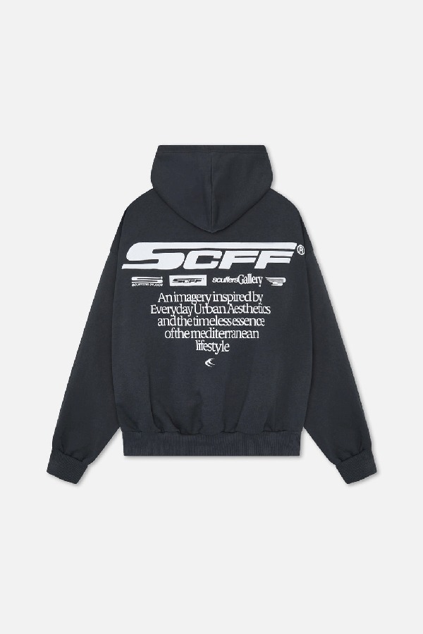 Scuffers Motor Studios Hoodies Black | WEKBTDJ-97