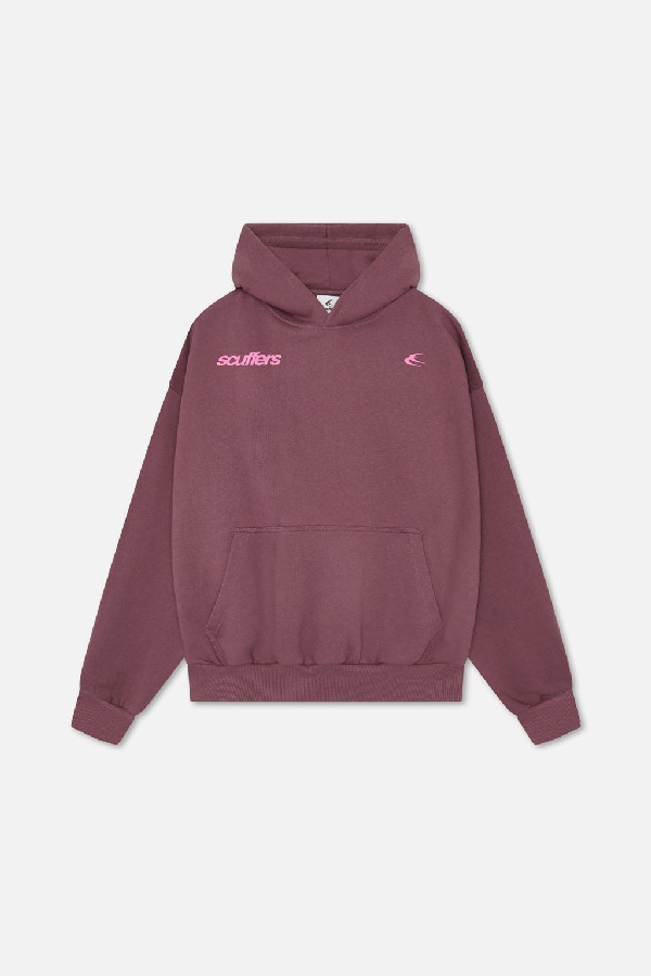 Scuffers Motor Studios Hoodies Burgundy | AYOTRPF-97