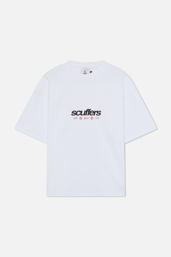 Scuffers Not Ibiza T-shirt T-Shirts White | CSVLIOM-14