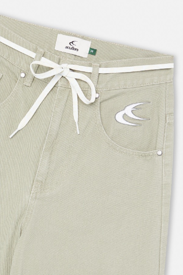 Scuffers Oversized Green Jeans Pants | THWNQXC-04