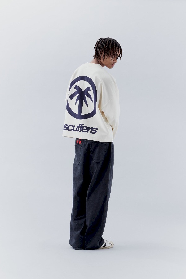 Scuffers Palm Crewneck Ecru | SEIVBPZ-16