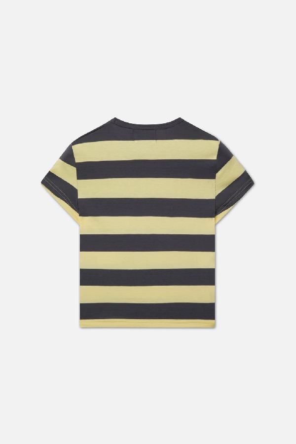 Scuffers Paris Top T-Shirts Yellow Striped | HKCUAVJ-75