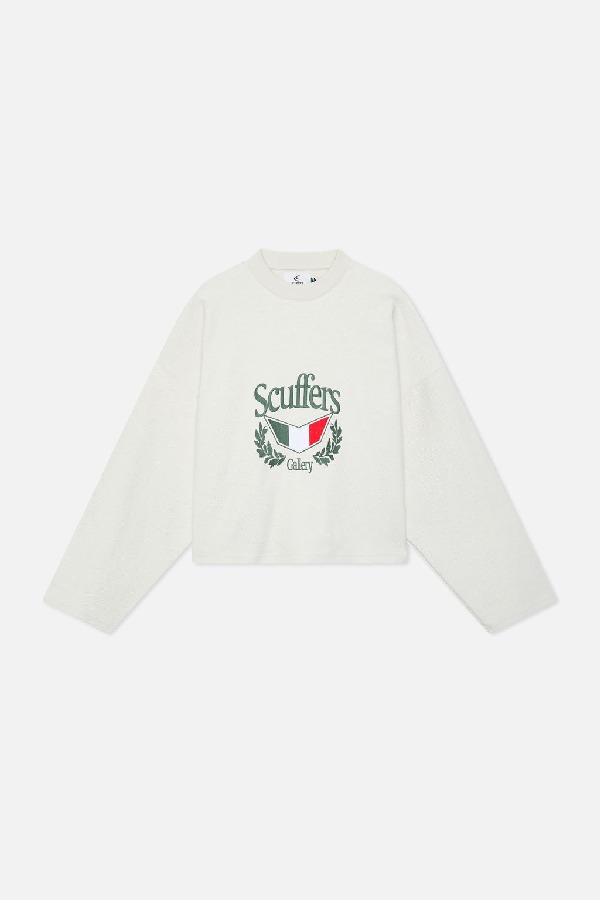 Scuffers Romeo Sweatshirts Ecru | PFIHJSV-68