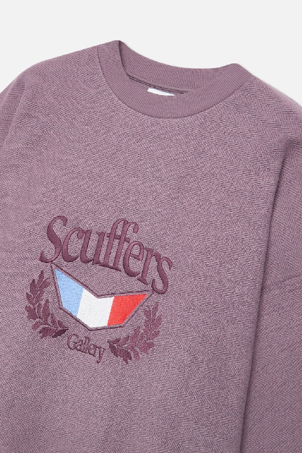 Scuffers Romeo Sweatshirts Light Burgundy | FNLWIPB-86