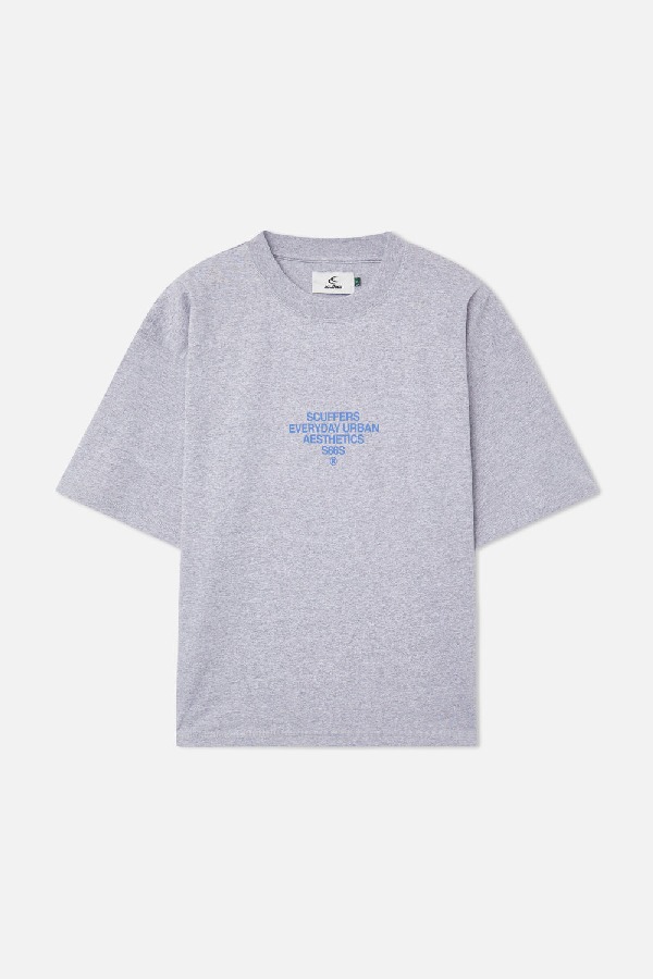 Scuffers SEAS T-Shirts Grey & Blue | BEUQLZX-04