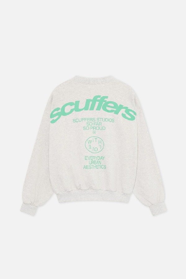 Scuffers SSS Crewneck Light Grey | OGVCPLS-64