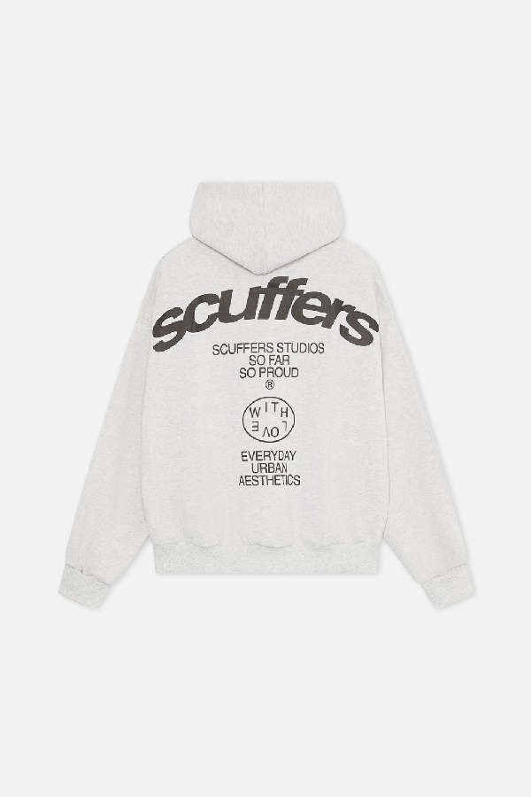 Scuffers SSS Hoodies Light Grey | ZVYRTSE-08