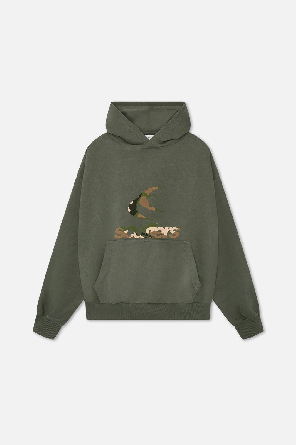 Scuffers Safari Hoodies Green | EITLJBS-17