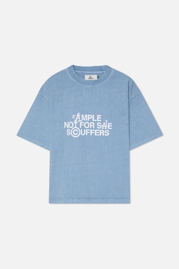 Scuffers Sample T-Shirt T-Shirts Light Blue | ZSBONXW-23