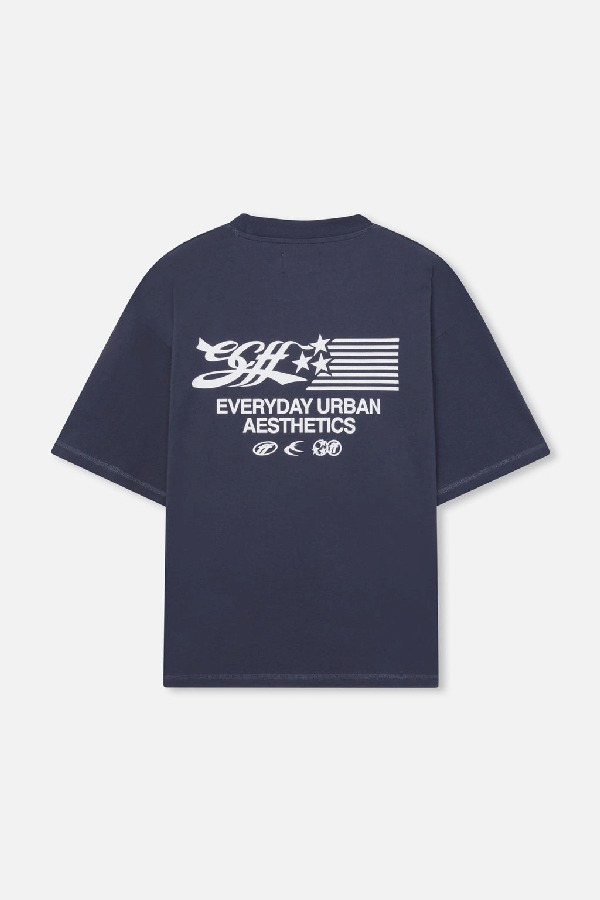 Scuffers Series T-Shirts Navy | PFCAHSU-98