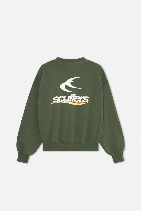 Scuffers Sign Crewneck Green | YXTSBUN-48