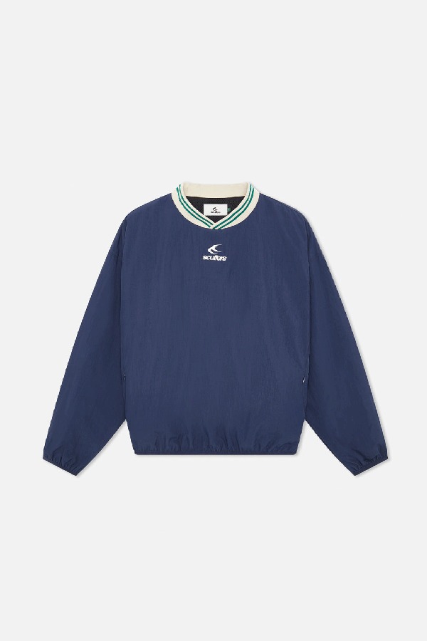 Scuffers Sports Tech Crewneck Navy & Green | TESFMCH-20