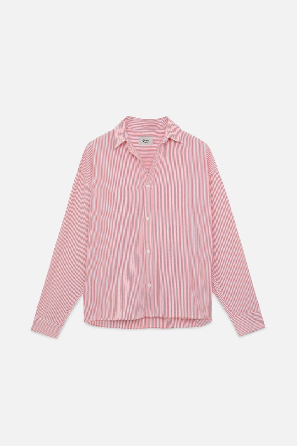 Scuffers Striped Shirts Red | DURKCIW-48