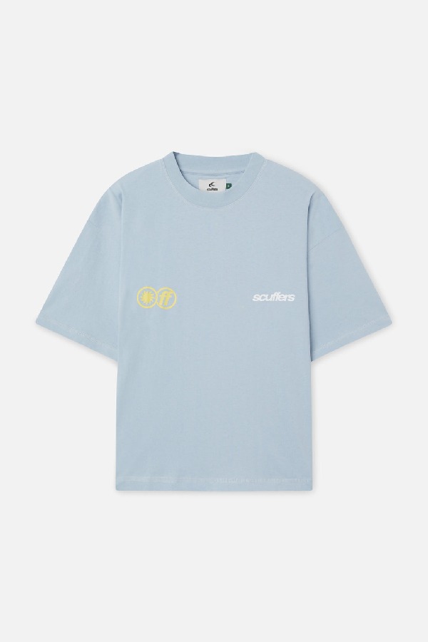 Scuffers Tarifa T-Shirts Light Blue | EFHZYMX-57