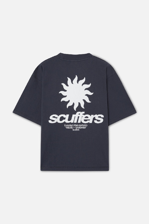 Scuffers Tarifa T-Shirts Navy | NAPIUSW-26