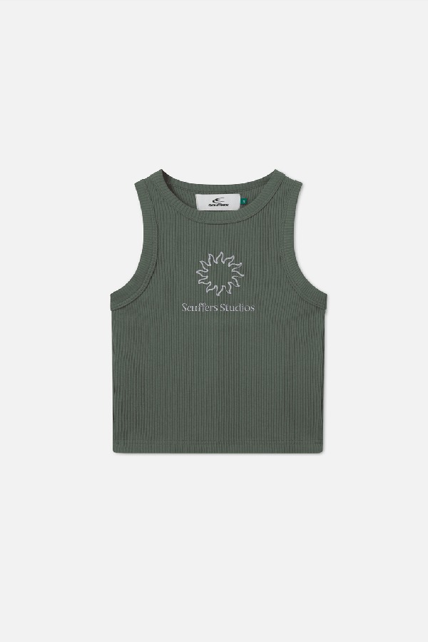 Scuffers Tarifa Tank Top Green | OSGHTJE-12