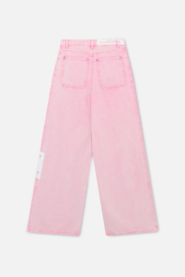 Scuffers Tech Denim Pants Pink | RBIKEWC-68