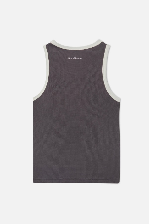 Scuffers Waffle SCFF Tank Top Dark | XCABQPJ-74