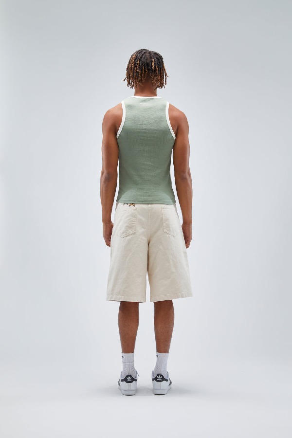 Scuffers Waffle SCFF Tank Top Green | UPWVEXM-50