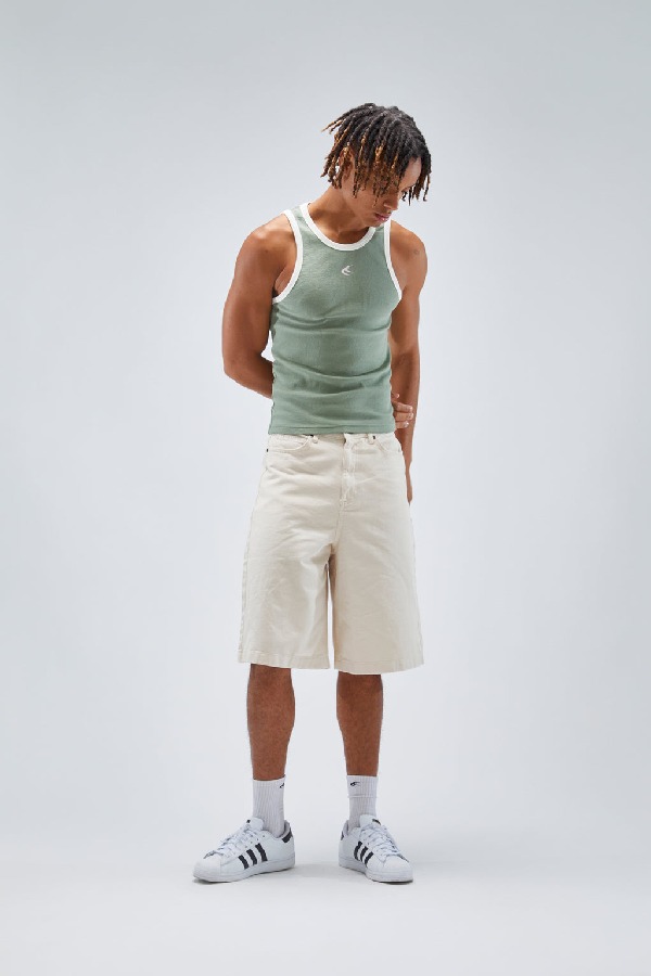 Scuffers Waffle SCFF Tank Top Green | UPWVEXM-50