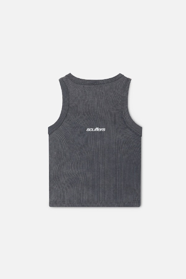 Scuffers With Love Tank Top Grey | OMFCHIW-06