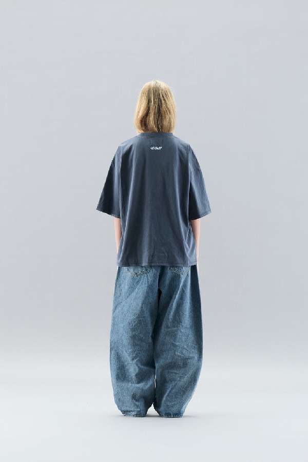 Scuffers With Moon T-Shirts Dark Blue | FIHURGL-90